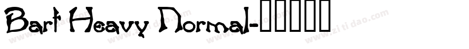 Bart Heavy Normal字体转换